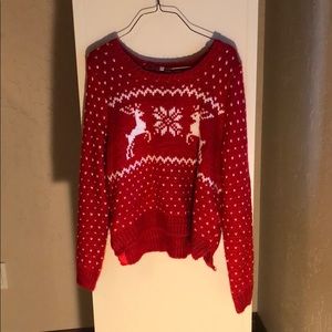 red christmas sweater